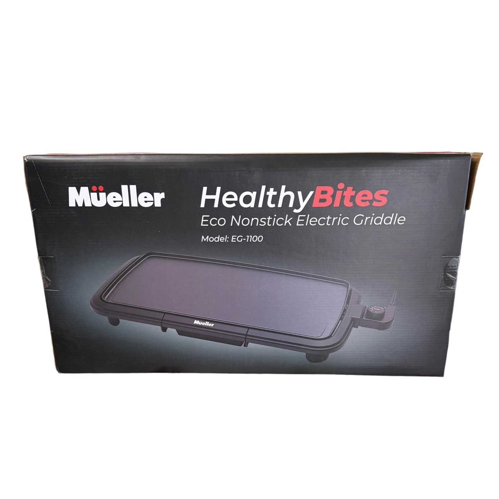 Mueller Healthy Bites Electric Griddle Nonstick Eco Extra Large Surface