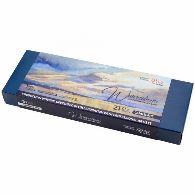 ROSA Gallery Artists' Watercolour Landscape Tin (21pc)