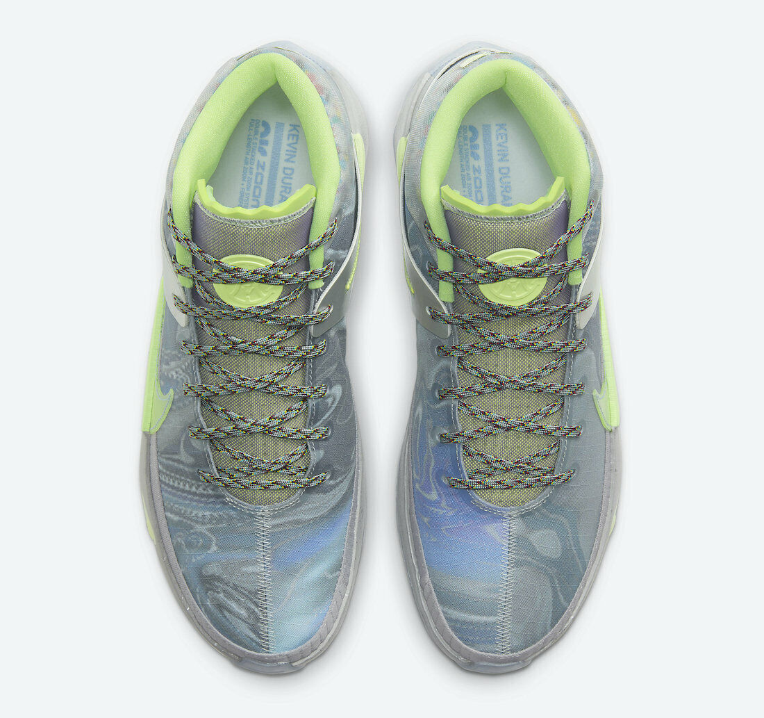 NEW Nike KD 13 Men's Size 9 Platinum Tint/Barely Volt CW3159