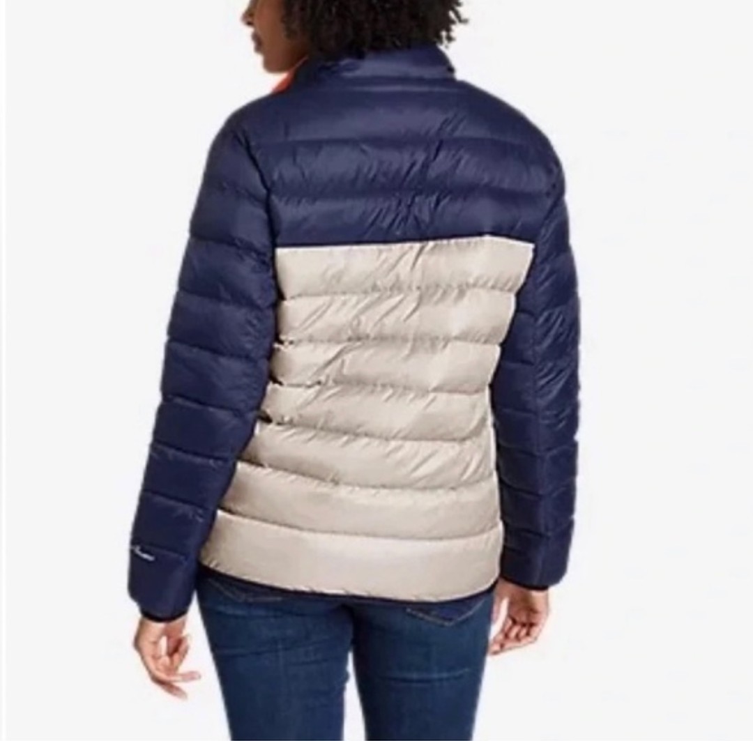 Eddie Bauer Stratuslite Jacket Womens T2XL 650 Down Fill 1/4 Snap Pullover Warm image 2
