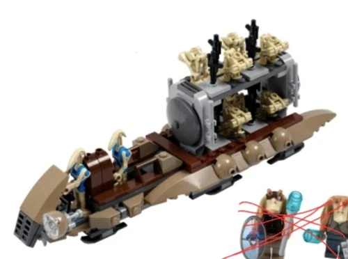 LEGO Star Wars: The Battle of Naboo (7929) Complete  Ship, NO Minifigs