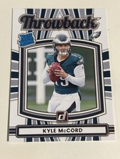 2025 PaninI Donruss Kyle McCord Rated Rookie Throwback Insert Card #10
