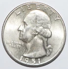 1951 D Washington Quarter CHOICE BRILLIANT UNCIRCULATED (B168)