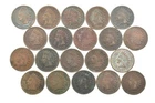 Lot 20 1800's 1890-1899 Indian Head Penny Cents US Coin Collection 2/5 Roll *336