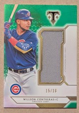 Wilson Contreras 2018 Topps Triple Threads Single Jumbo Relics #SJR-WC2 Emerald 