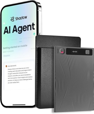 Mobvoi TicNote KI Digitales Diktiergerät, 64 GB Speicher, Notizrekorder mit Hüll