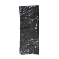 African Bazin Brocade Fabric - Black, "Petit Floret" Per Yard