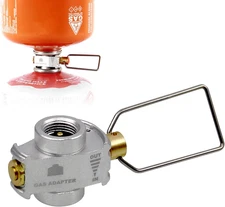 Backpacking Fuel Transfer Device Gas Canister Refill Adapter, Portable Outdoor G