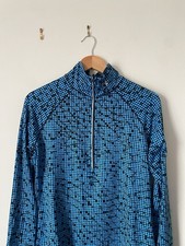 Image of Under Armour Men's Quarter Zip Blue And Black Size Large