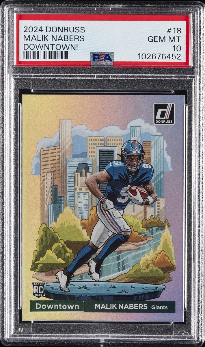 2024 PANINI DONRUSS DOWNTOWN! #18 MALIK NABERS ROOKIE RC PSA 10 | eBay