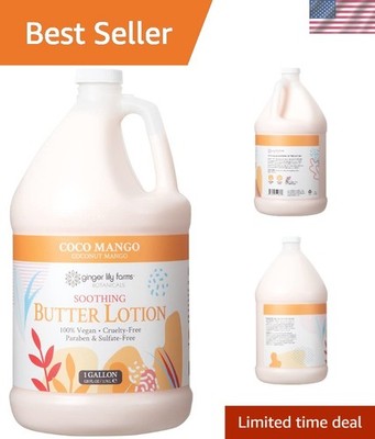 Coco Mango Soothing Butter Lotion - 128 Fl Oz Refill, Nourishing & Eco-Friendly