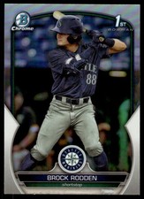 2023 1st Bowman Chrome Refractor Brock Rodden RC #BDC-171 Seattle Mariners