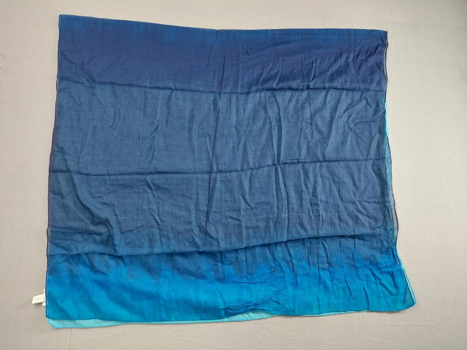 Chicos Women Wrap Blue Tie Dye Cotton Multifunctional Casual Comfort Outdoor