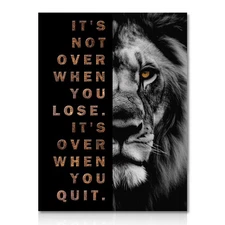 NymphFable Lion Inspirational Wall Art Motivational Quotes Posters Positive A...
