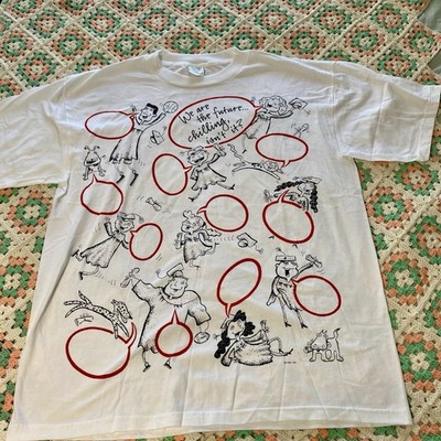 Vintage Graduation School AOP T Shirt XL 1990s USA Education Schooling