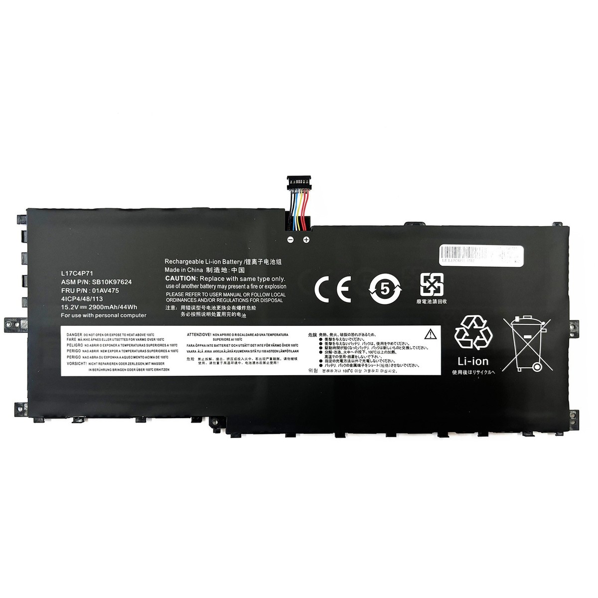 L17C4P71 Battery for Lenovo ThinkPad X1 Yoga 3rd Gen TP00076 AV475