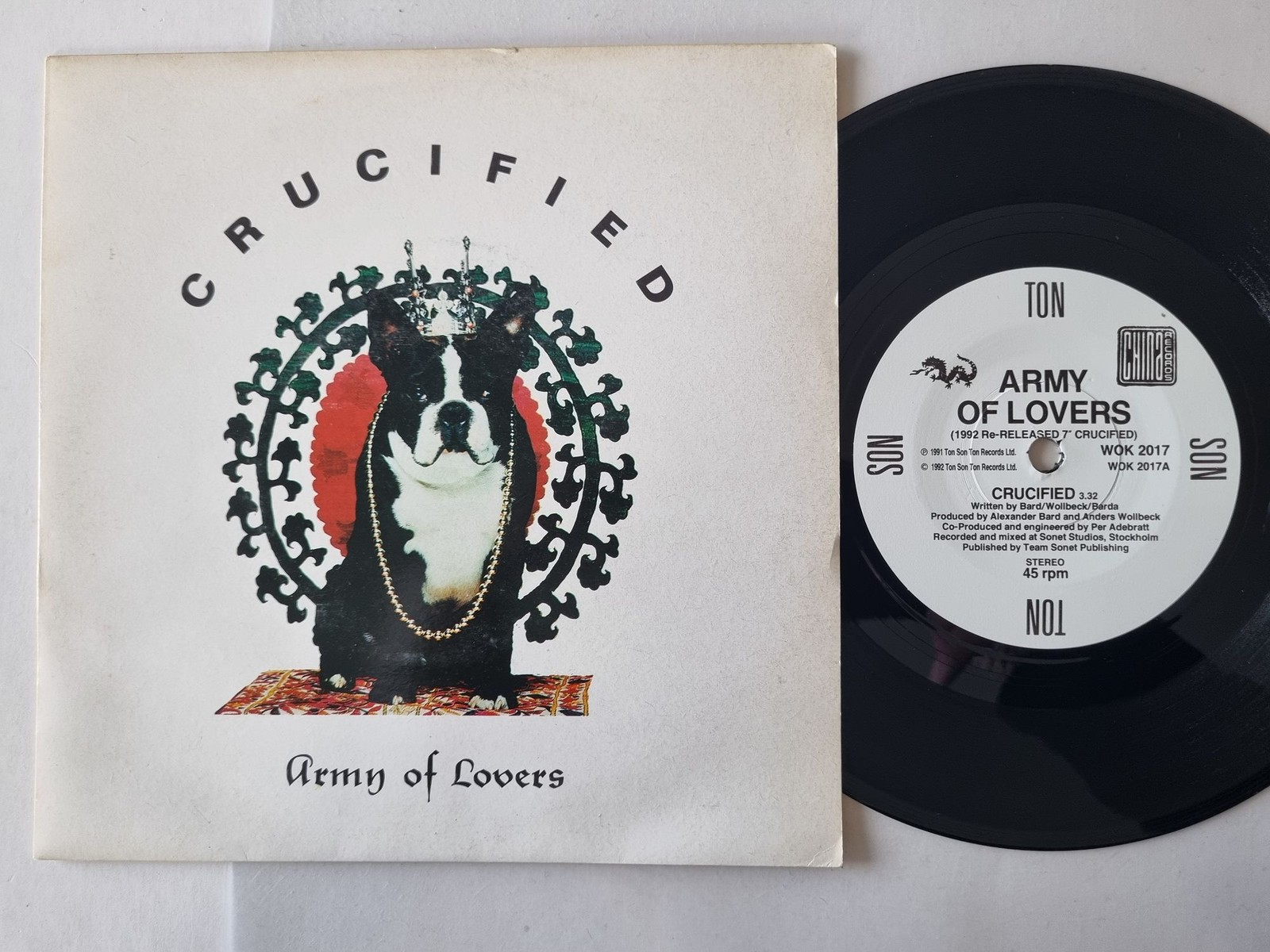 Army Of Lovers - Crucified 7'' Vinyl UK Cover 1