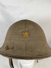 WW2 Imperial Japanese Army IJA Sun Helmet Pith Helmet Captain Named