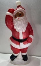 Vintage General Foam Blow Mold  Waving Christmas Santa Claus 40" Outdoor Indoor