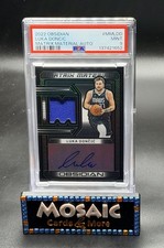 2022 Obsidian Luka Doncic Matrix Material On Card Auto SP /49 PSA 9 MINT #MMLDD