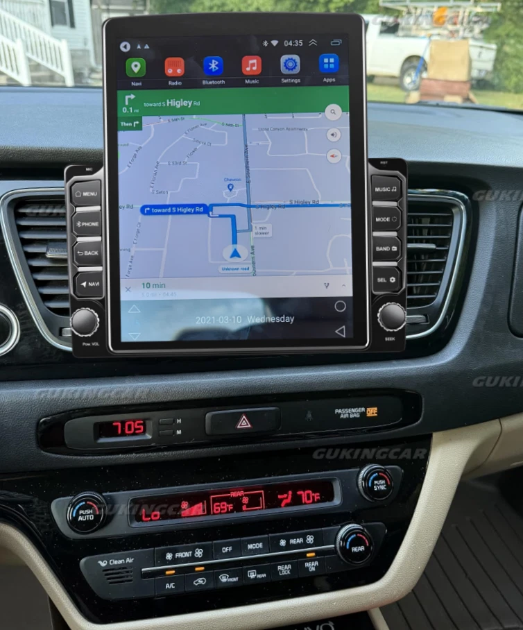 Radio estéreo para coche 9,7" para Kia Sedona 2015-2021 Android15 Carplay GPS NAVEGACIÓN + CÁMARA Foto 2 de 4
