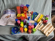 Hearthsong 2004 Marble Run Wooden Toy No 724460 Age 4 up