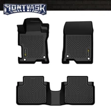 3D Molded TPE Floor Mats Liners Fit For 2008-2012 Honda Accord Sedan All Weather