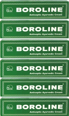 6 Tubes Boroline Herbal Ointment Ayurvedic - 19 Gms Each