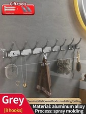 Coat Rack Wall Mounted Wooden, Pine White Clothes Hanger, Coat Hooks Wall/Door