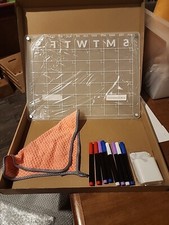 Magnetic Acrylic Calendar for Fridge, Clear Calendar Dry Erase Magnetic Board