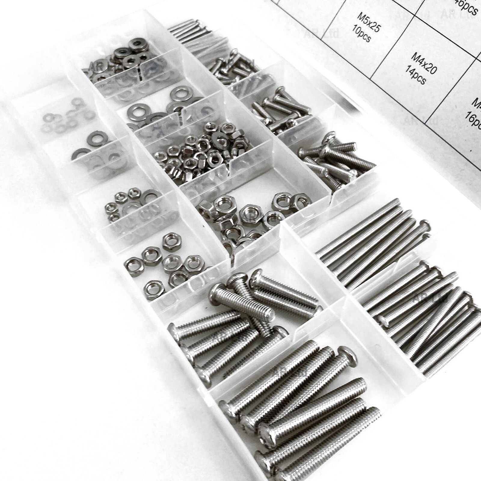 Nut Phillips Bolt & Washer set stainless steel m3 m4 m5 m6 Nuts Bolts Washers