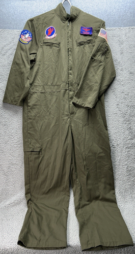 Costume de vol Top Gun XL costume VF-1, écussons drapeau américain Tom Cat, Pete MITchell