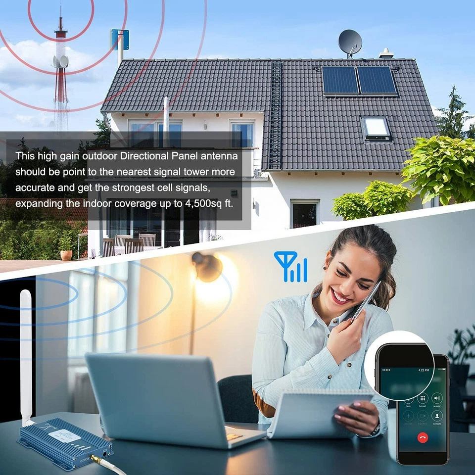 Cell phone PT4500-V home office signal booster for Verizon mobile data service - Image 3 of 4