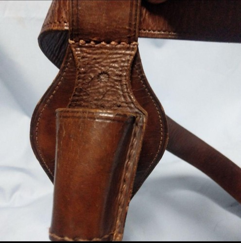 WWII Imperial Japanese Army Standard Bearer Leather Belt - Authentic - Picture 3 of 8