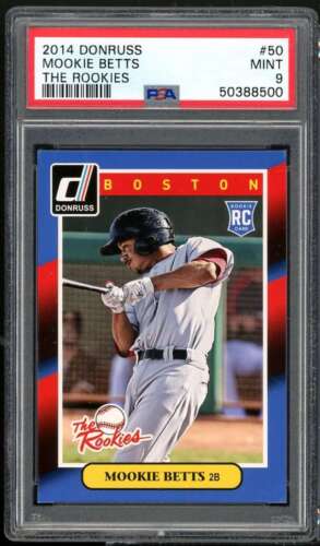 Mookie Betts Rookie Card 2014 Donruss The Rookies #50 PSA 9 - Picture 1 of 2