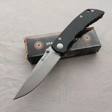 Spartan Blades Talos II Framelock Black Aluminum Folding 154CM Knife BL13BKSW