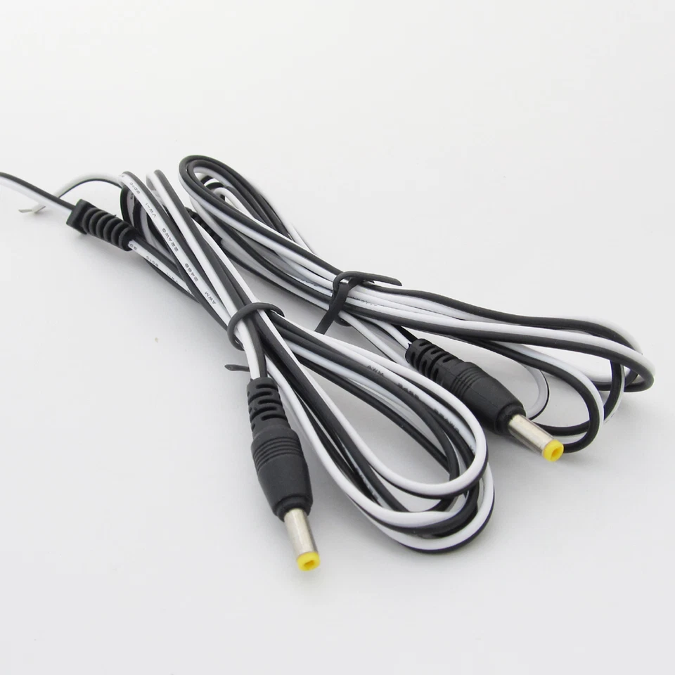 10pcs 5ft/1.5M DC Power Cable 4.0x1.7mm DC Tip Male Plug CCTV Cord Cable 22AWG - Image 2 of 4