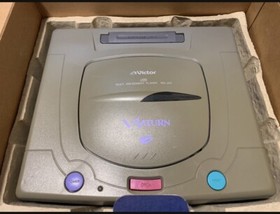 CIB-Victor V Saturn JVC RG-JX2 Video Console System Sega w/Box Set- Japan Import