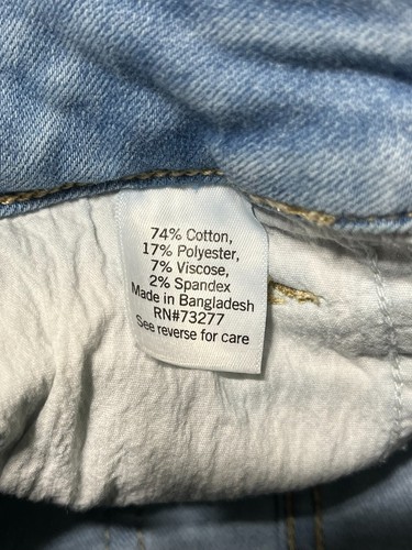 Nine West Blue High Rise Slim Straight Leg Denim Jeans Cotton Girl's Size 10 - Picture 5 of 6