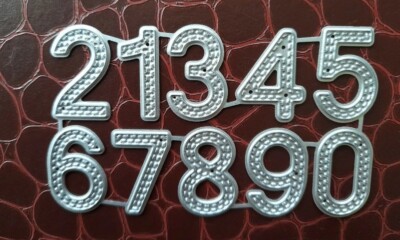 ZAHLEN STITCHED EFFECT CUTTING DIE SET 