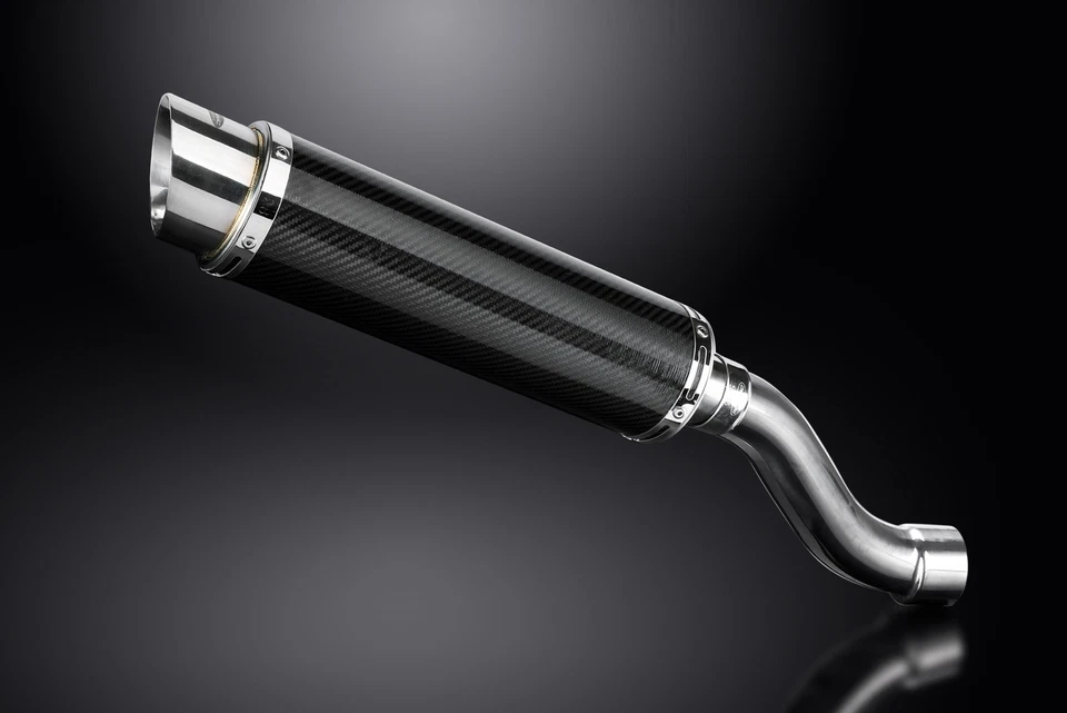 Комплект круглого углеродного глушителя выхлопной системы Ducati Monster 1200 & 821 2014-2020 без шнуровки 14 дюймов - Изображение 2 из 4