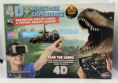 4D+ Utopia 360° Dinosaur Experience Augmented Reality Cards VR