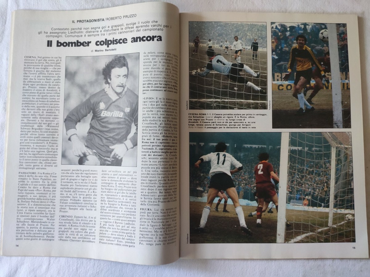 Guerin Sportivo 9-1983 – Platini Juventus + Poster Schachner Cesena