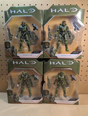 Halo Master Chief With Commando Rifle & Grappleshot Action Figure Series 3 New