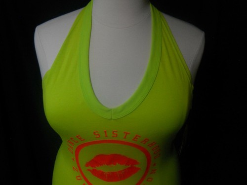 ZUMBA SISTERHOOD LOOSE HALTER TOP GREEN Size XL NWT (B175) - Picture 3 of 7