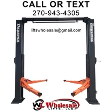 New Daytona 10,000lb Adjustable Width Clearfloor Asymmetric Arms 2-Post LTPA10