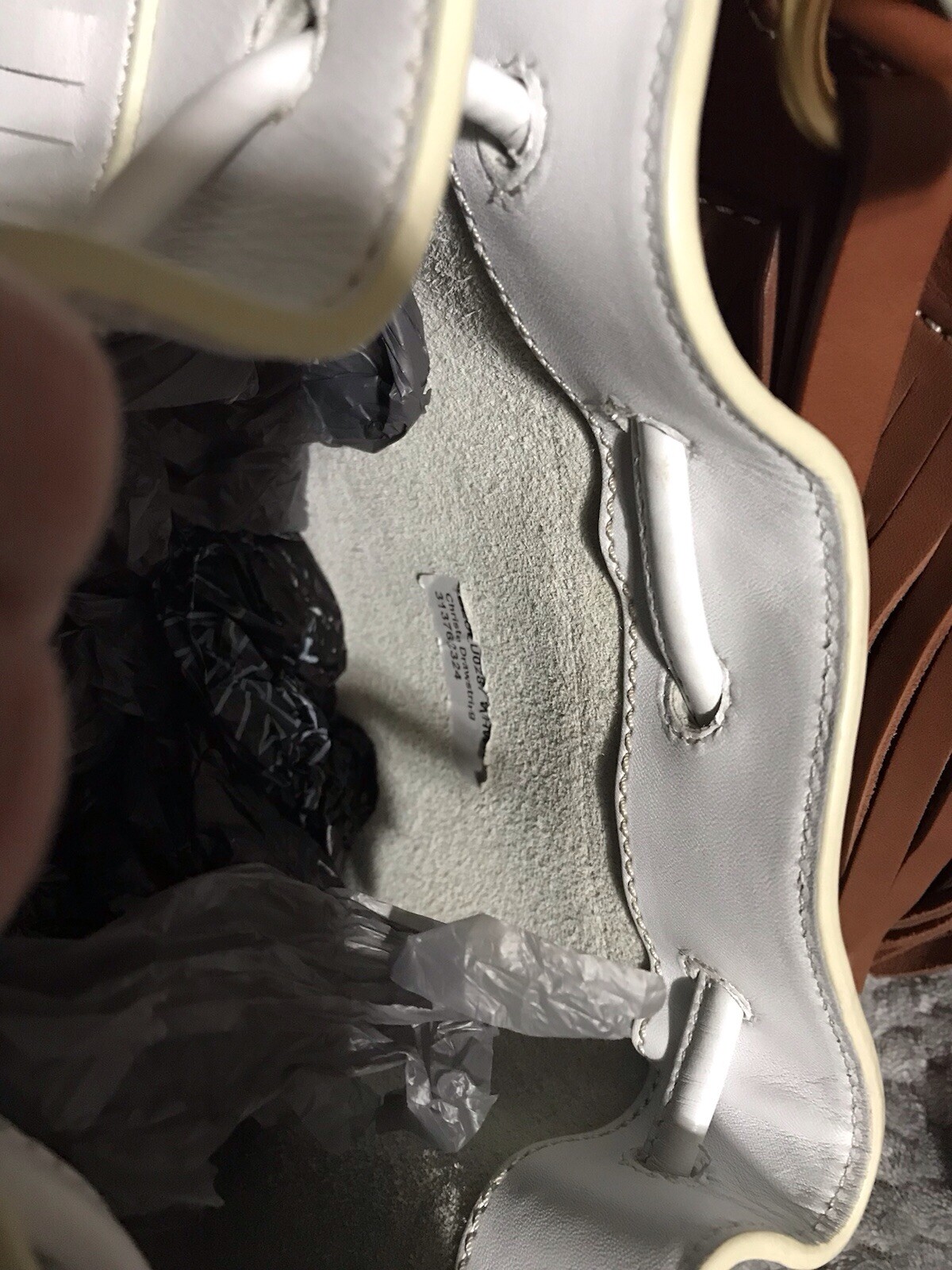 EUC Dooney & Bourke Christa Drawstring, Color Whi… - image 6