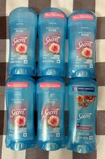 Secret Delicate Rose 72HR Clear Gel Antiperspirant/Deodorant 2.6oz-Pack of 6