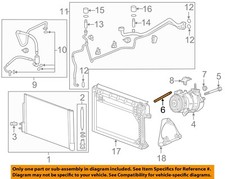 GM OEM 16-24 Malibu Condenser, Compressor Lines-Compressor Stud 11547257