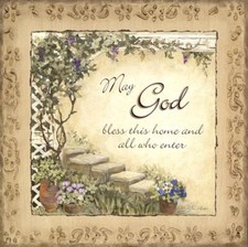 Ceramic Backsplash Tile Mural Inspirational Kitchen/Bathroom - Bless This Home